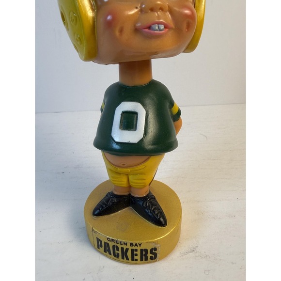 Sports Specialties 1975 Bobblehead Green Bay Packers NFL Football Nodder Vintage - Picture 4 of 16